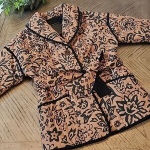 Bagatelle floral quilted jacket size XS fits size XS/S NWT